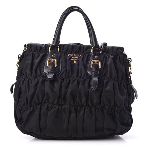 prada black nylon tessuto gaufre tote|PRADA Tessuto Nylon Gaufre Tote Black.